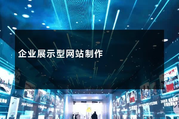 企业展示型网站制作