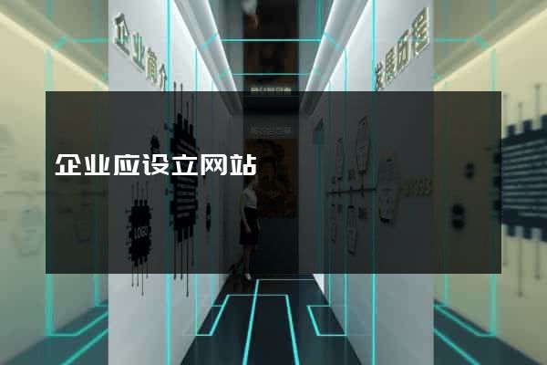 企业应设立网站