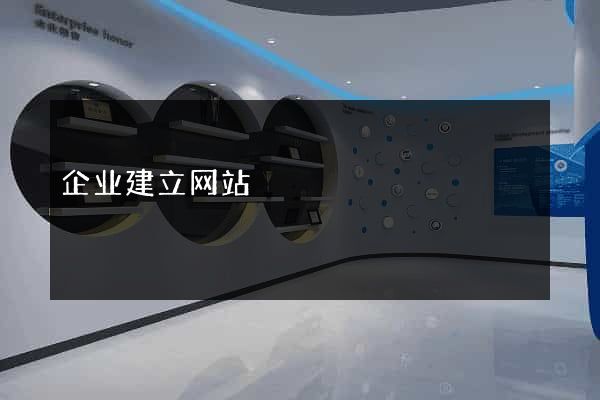 企业建立网站