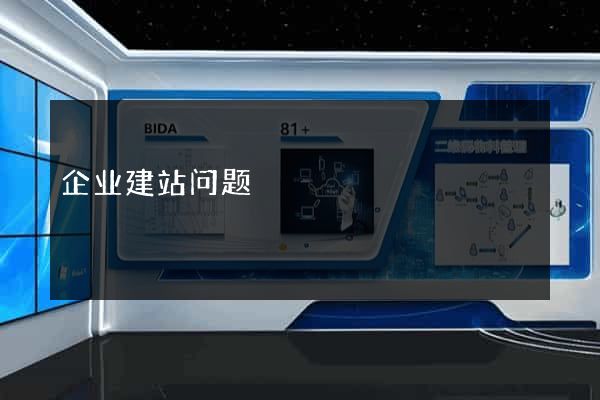 企业建站问题