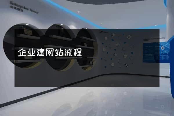 企业建网站流程