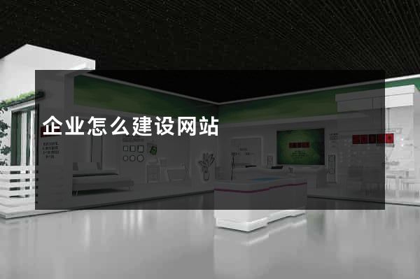 企业怎么建设网站