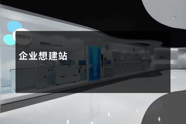 企业想建站