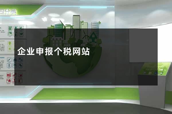 企业申报个税网站