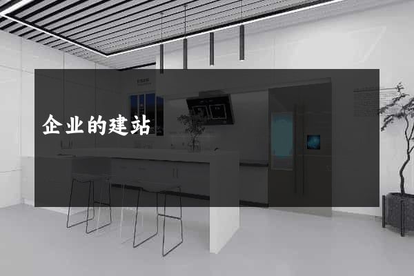 企业的建站
