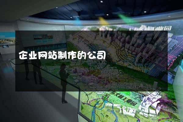 企业网站制作的公司