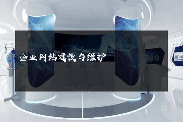 企业网站建设与维护