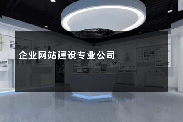 企业网站建设专业公司