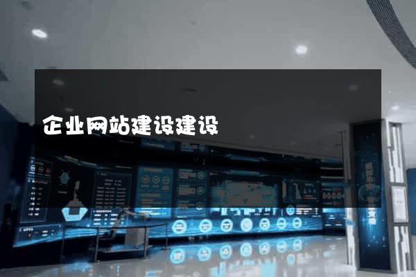 企业网站建设建设