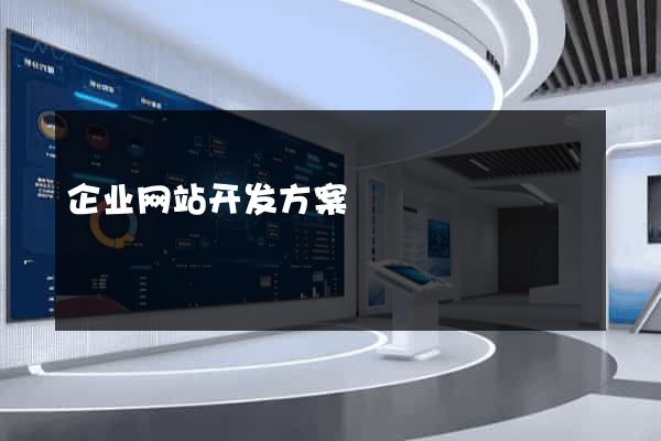企业网站开发方案