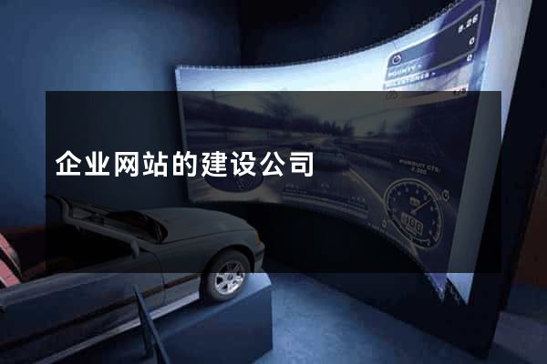 企业网站的建设公司