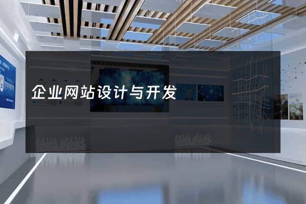 企业网站设计与开发