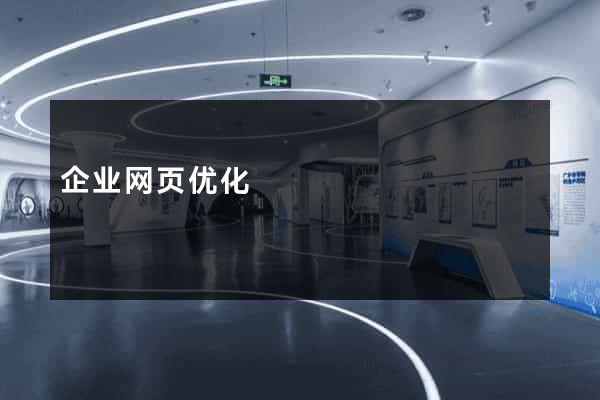 企业网页优化