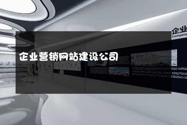 企业营销网站建设公司