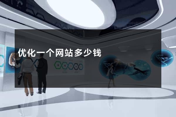 优化一个网站多少钱