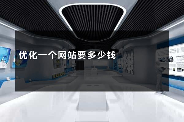 优化一个网站要多少钱