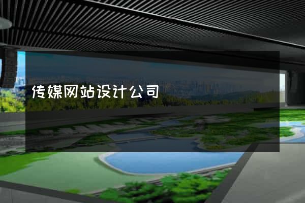 传媒网站设计公司