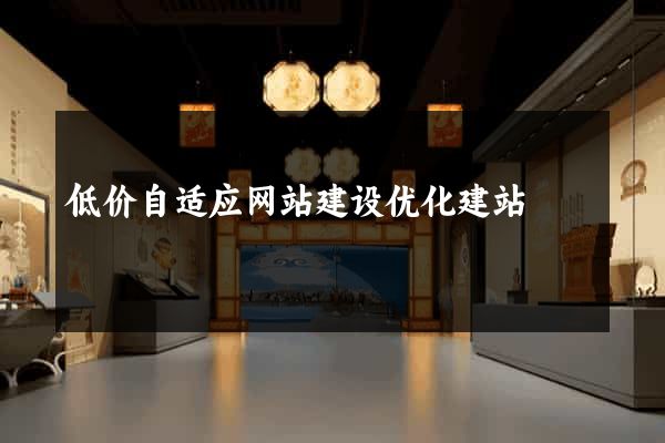 低价自适应网站建设优化建站