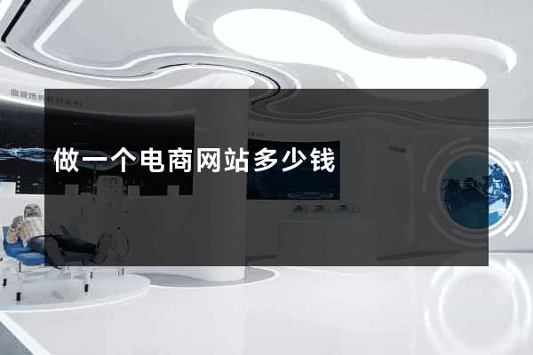 做一个电商网站多少钱
