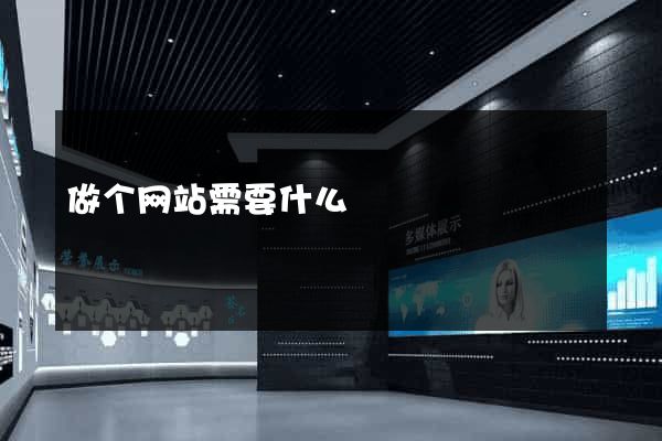 做个网站需要什么