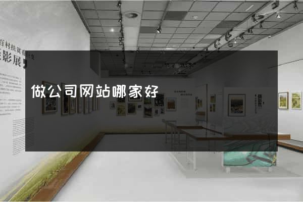 做公司网站哪家好