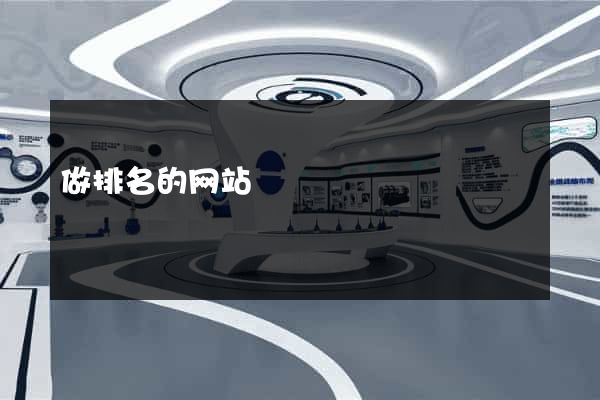 做排名的网站