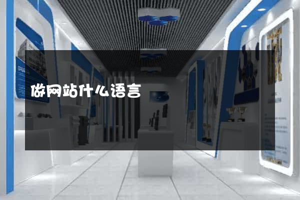 做网站什么语言