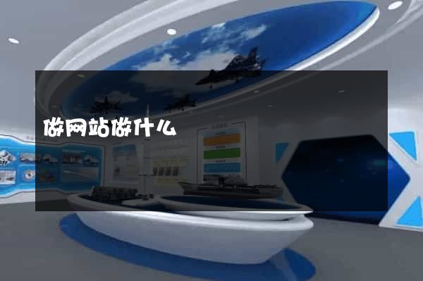 做网站做什么