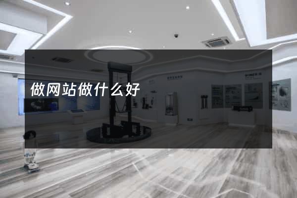 做网站做什么好
