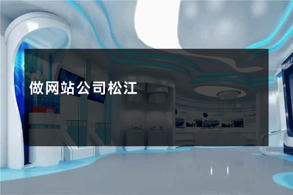 做网站公司松江