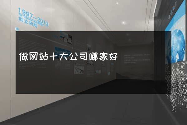 做网站十大公司哪家好