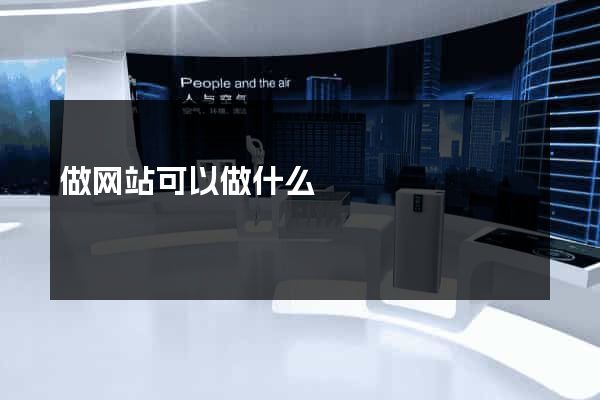 做网站可以做什么