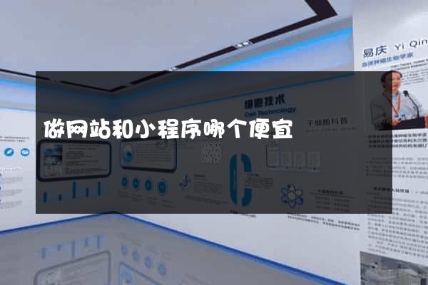 做网站和小程序哪个便宜
