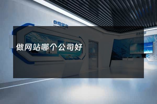 做网站哪个公司好