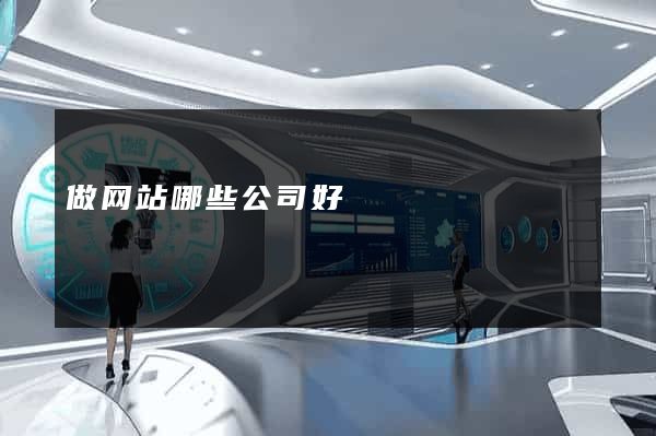 做网站哪些公司好