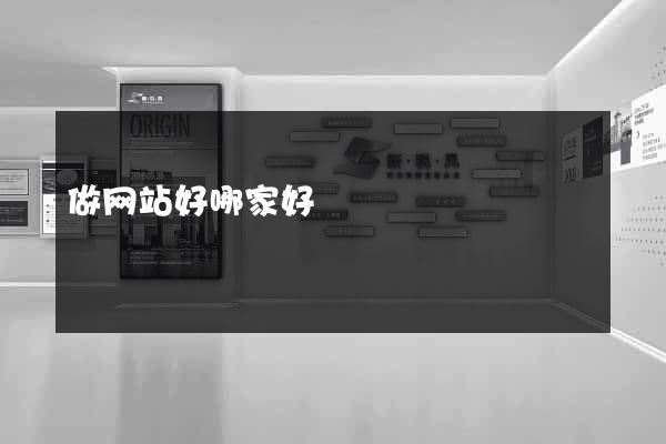 做网站好哪家好