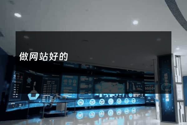 做网站好的