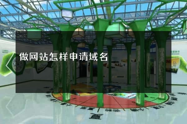 做网站怎样申请域名