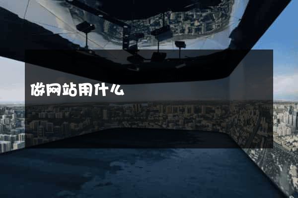 做网站用什么