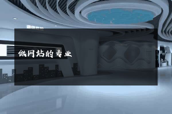 做网站的专业