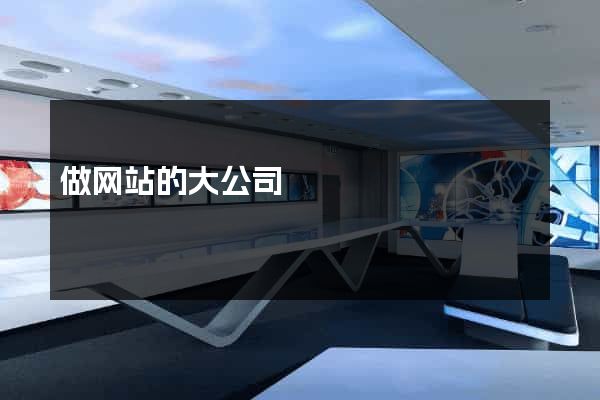 做网站的大公司