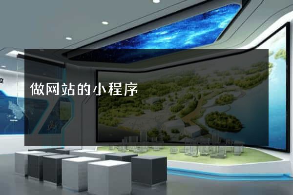 做网站的小程序