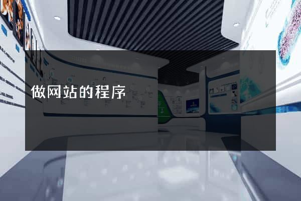 做网站的程序