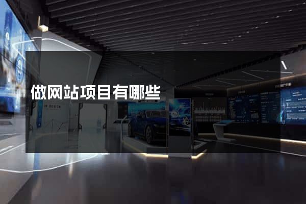 做网站项目有哪些