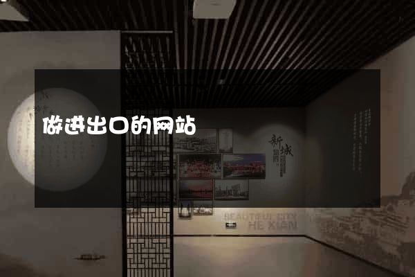 做进出口的网站