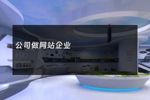 公司做网站企业