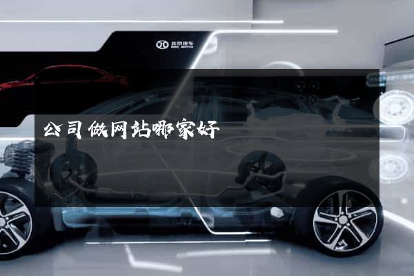 公司做网站哪家好