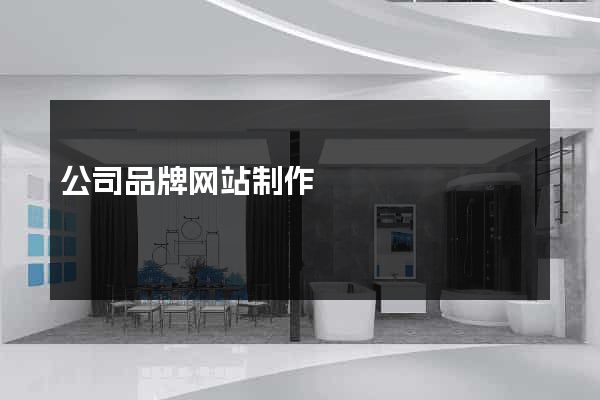 公司品牌网站制作