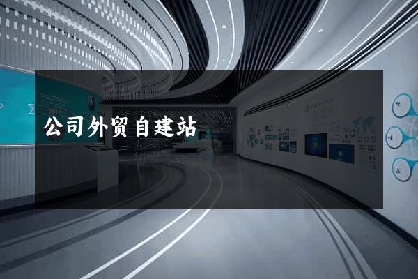 公司外贸自建站