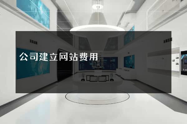 公司建立网站费用